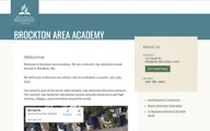 A school's one-page site generated by the directory service